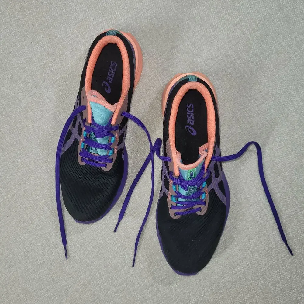 Asics Gel-Dedicate Pink Purple Black Women's Tennis Shoes 9.5 - Picture 3 of 8